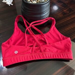 lululemon athletica Vibrant Red Sports Bra